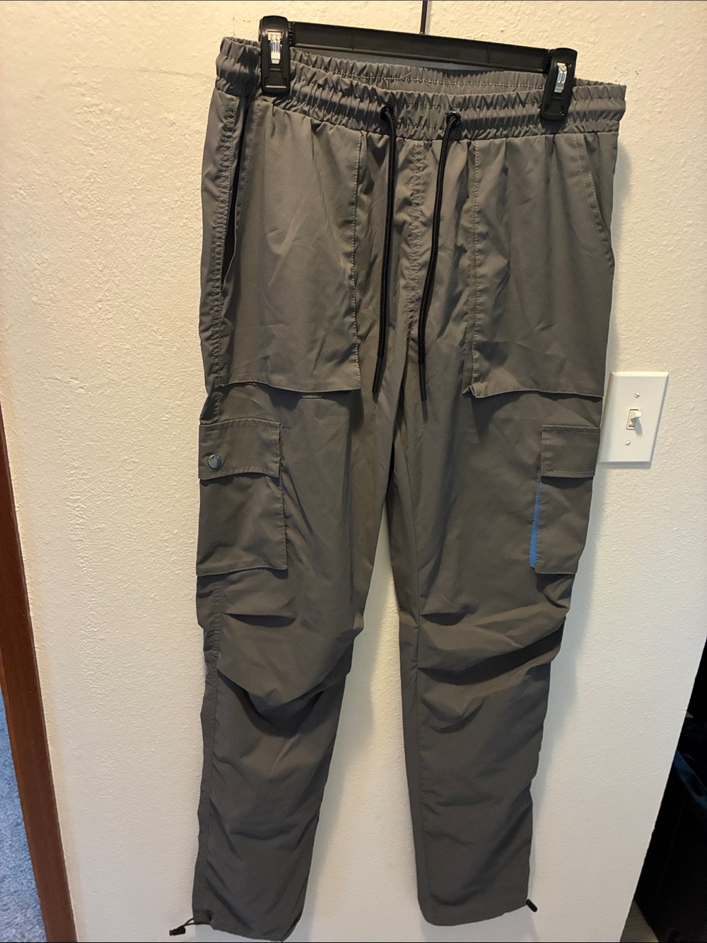 American Stitch Gray Cargo Jogger Pants